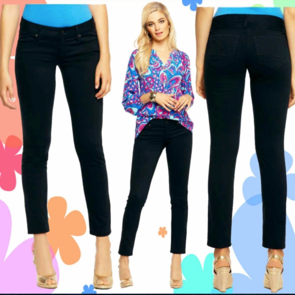 Lilly Pulitzer Worth Stretch Sateen Skinny Pant